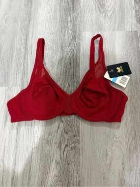 NWT Unlined Red Underwire Bra by Wacoal